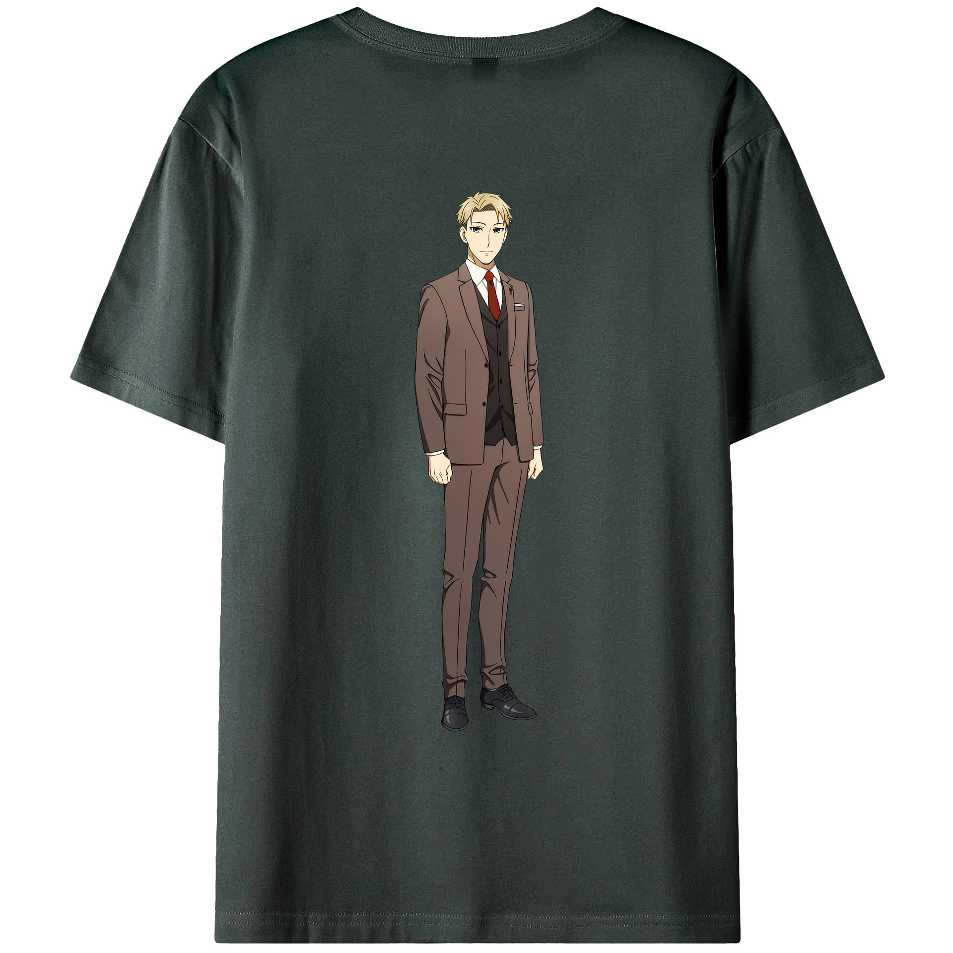 （画像用） SPY×FAMILY间谍家家酒 綿100％ メンズ半袖Tシャツ（バックプリント） 通気性